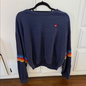 Aviator Nation Crew womens medium navy